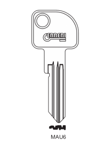 Key blank MAU6
