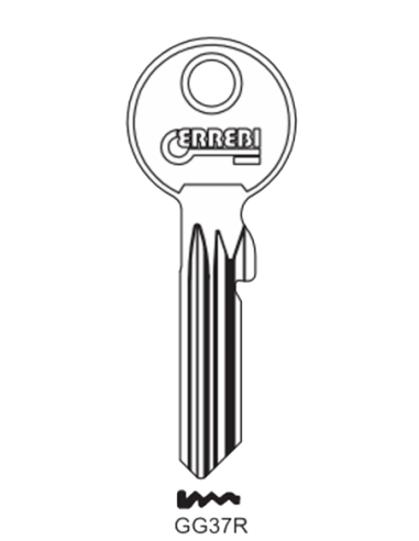 Key blank GG37R