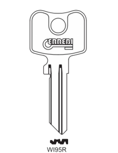 Key blank WI95R