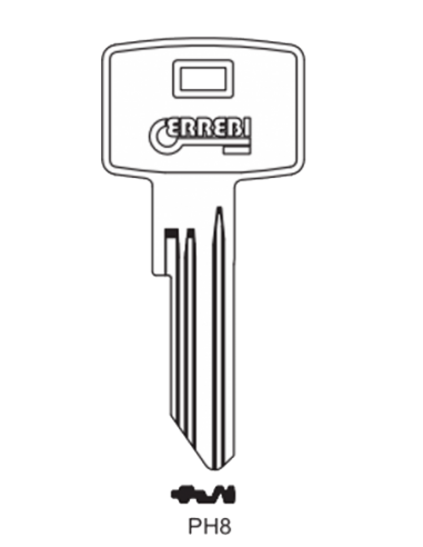 Key blank PH8