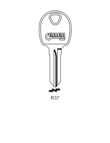 Key blank R37
