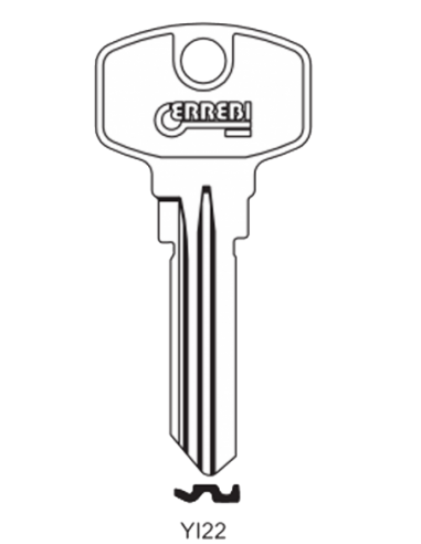 Key blank YI22