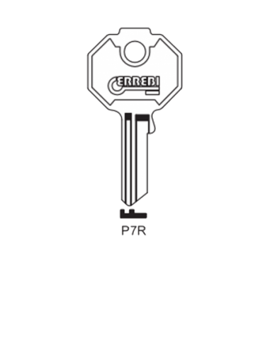 Key blank P7R