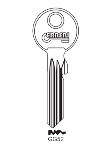 Key blank GG52