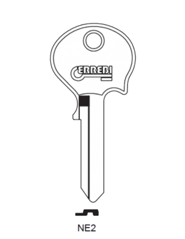 Key blank NE2