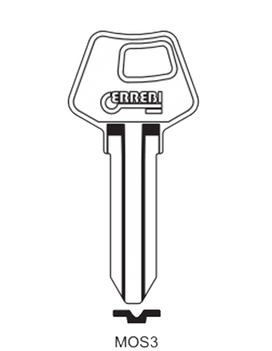 Key blank MOS3