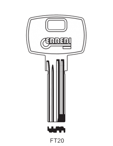 Key blank FT20