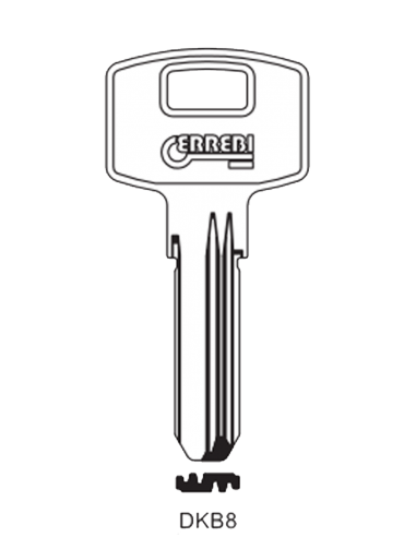 Key blank DKB8