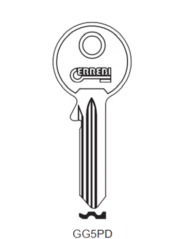 Key blank GG5PD