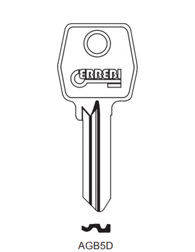 Key blank AGB5D