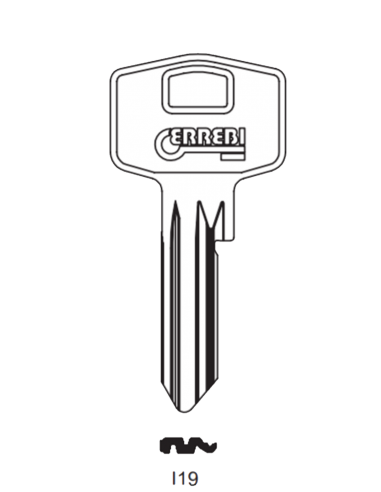 Key blank I19