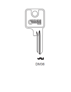 Key blank DOM-26D DM36 DM63...