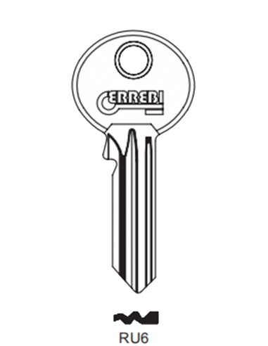 Key blank RU6