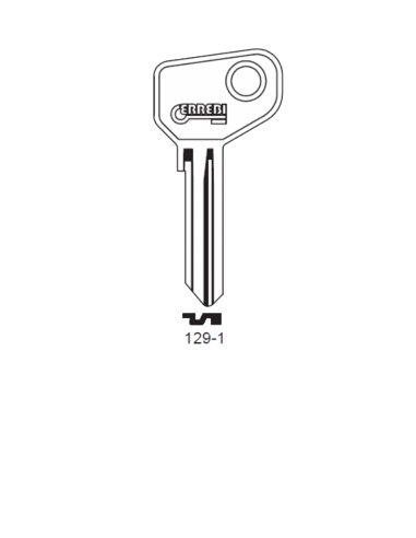 Key blank 129-1