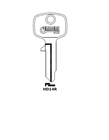 Key blank HD14R