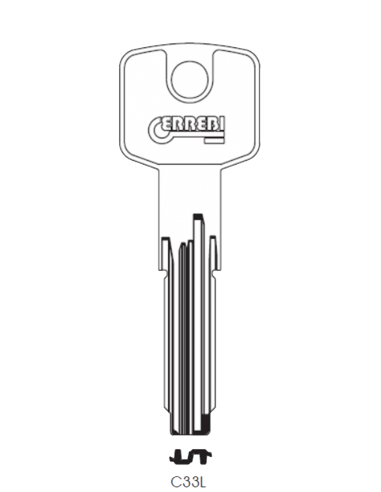 Key blank C33L