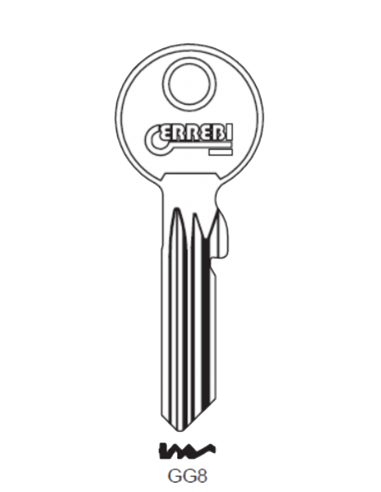 Key blank GG8