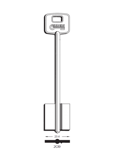 Key blank 2CI9