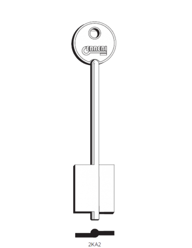 Key blank 2KA2