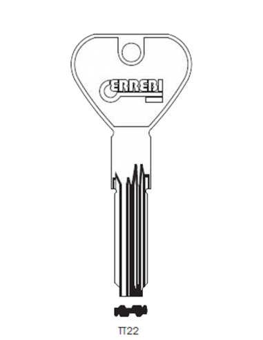 Key blank TT22