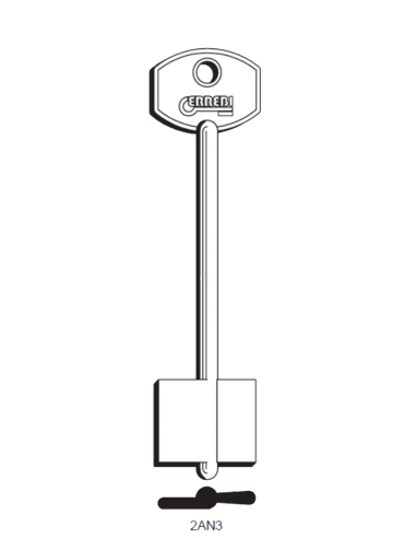 Key blank 2AN3