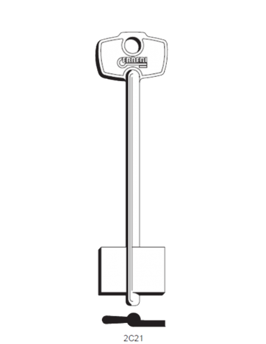 Key blank 2C21