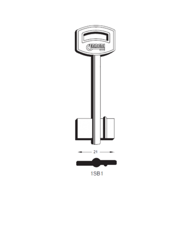 Key blank 1SB1