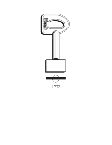 Key blank 1PT2