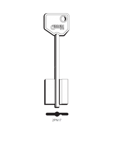 Key blank 2PN17