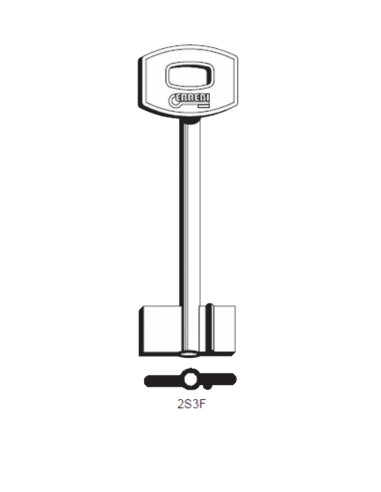 Key blank 2S3F