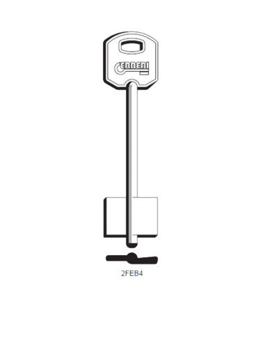 Key blank 2FEB4