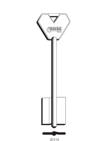 Key blank 2ES18