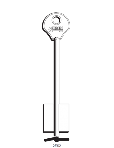 Key blank 2ES2