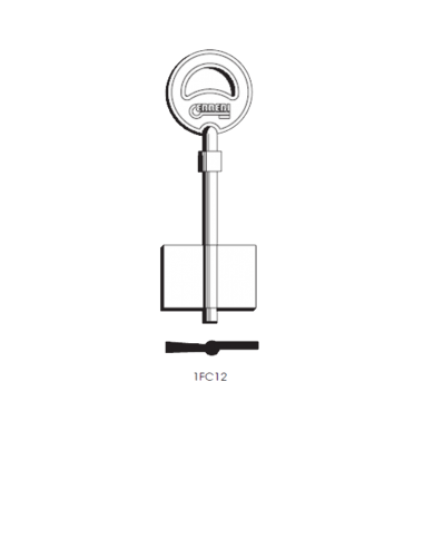 Key blank 1FC12