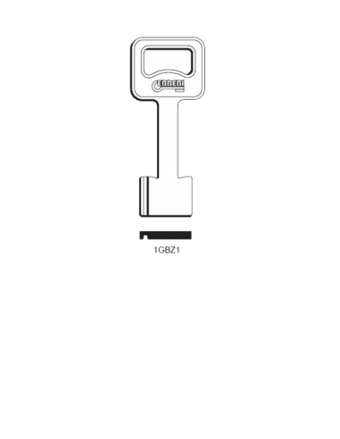 Key blank 1GBZ1