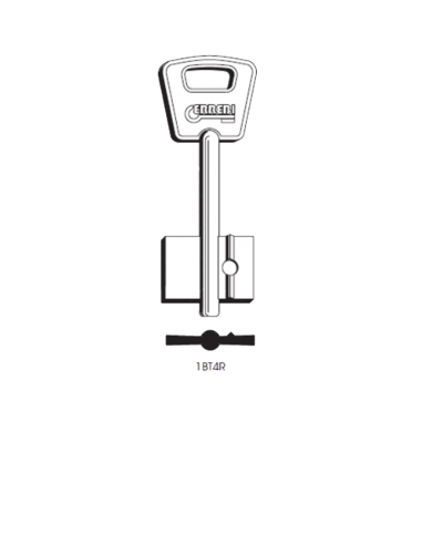 Key blank 1BT4R