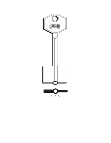 Key blank 2-101G