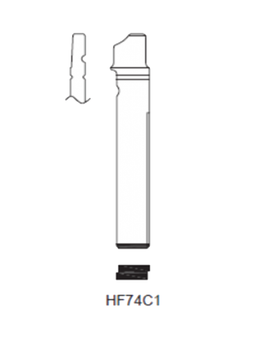 Key blade HF74C1