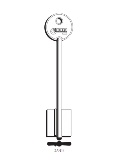 Key blank 2AN14