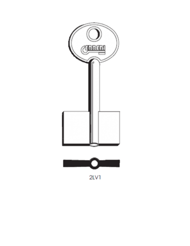 Key blank 2LV1