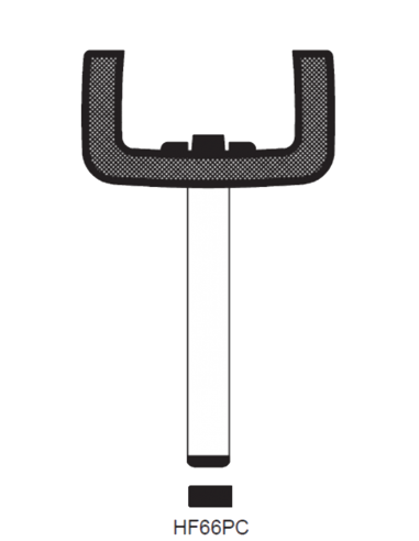 Transponder key leg T00HF66PC