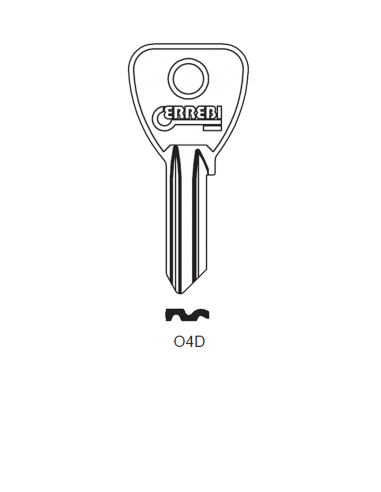 Key blank O4D