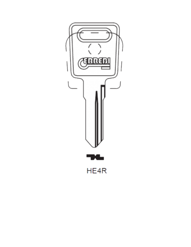 Key blank HE4R