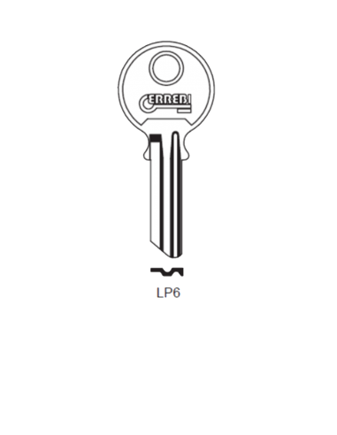 Key blank LP6