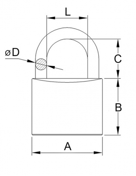 Padlock Ifam Start 60