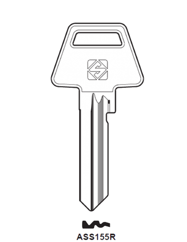 Key blank ASS155R