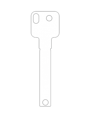 Key blank Ola 2.20mm DIMPLE