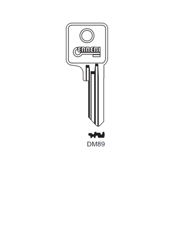 Key blank DM89
