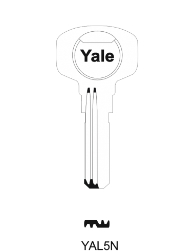 Key blank Yale YAL5N 27mm