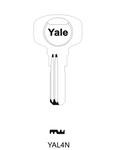 Key blank Yale YAL4N 23mm